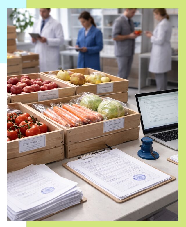 Сертификация овощей и фруктов в Волхове от 8898 р. | Алешин-Влх