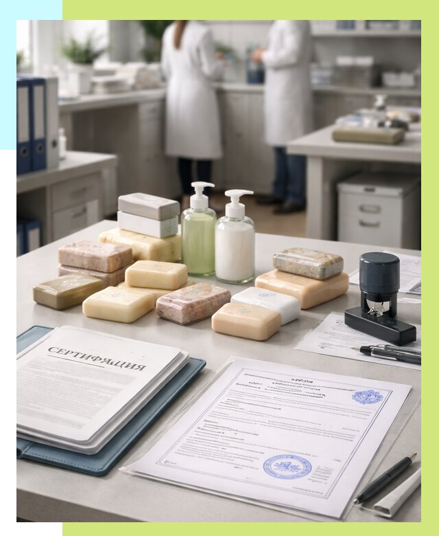 Сертификация мыла и сертификат на мыло в Волхове от 12562 | Алешин-Влх