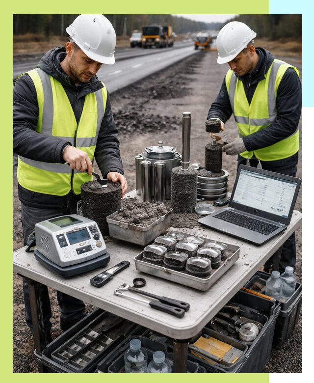 Сертификация асфальта: испытания и подтверждение в Волхове