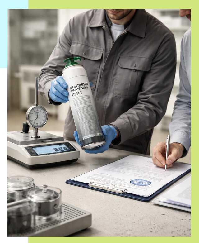 Сертификация монтажной пены в Волхове от 15702 р. | Алешин-Влх