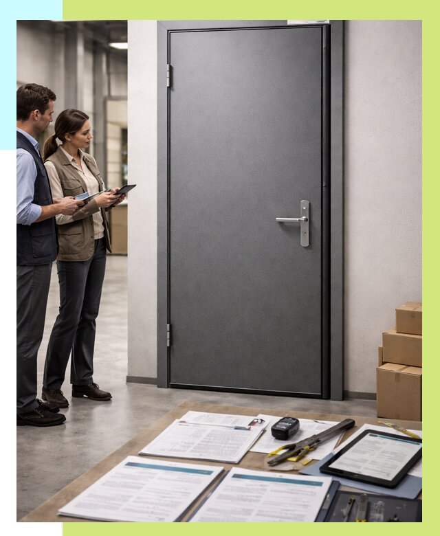 Сертификация противопожарных дверей в Волхове от 9421 р. | Алешин-Влх