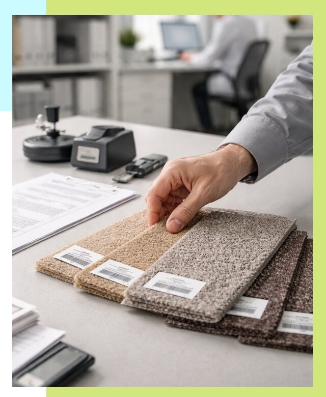 Сертификация ковролина в Волхове от 15702 р., Алешин-Влх