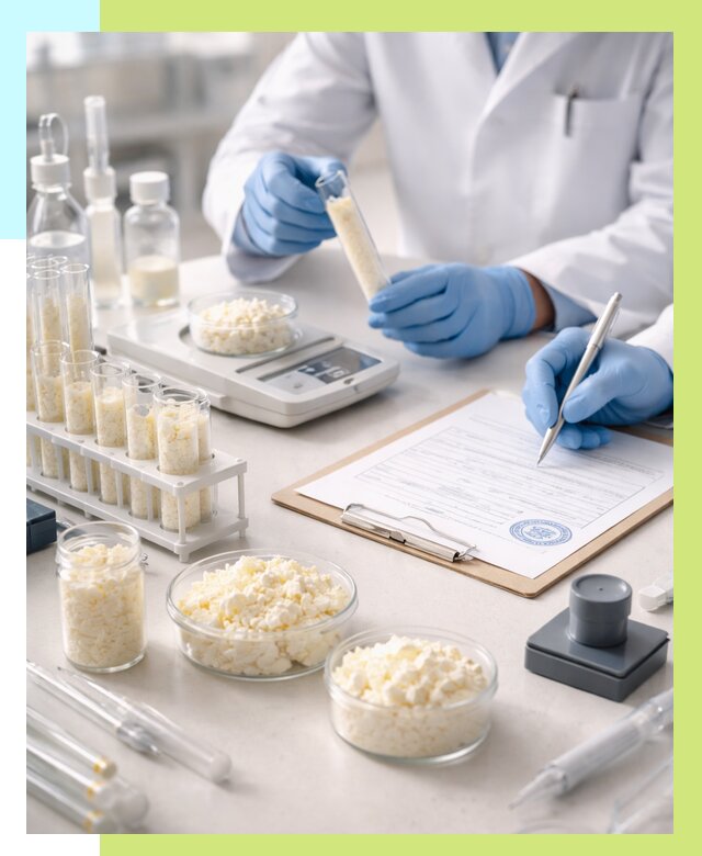 Сертификация творога в Волхове от 12562 р. под ключ | Алешин-Влх