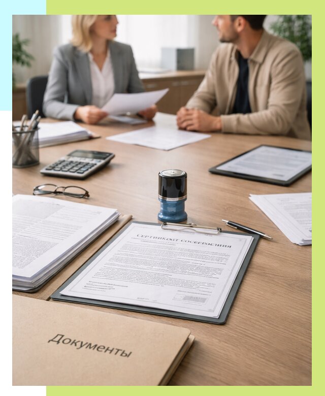 Сертификат соответствия на продукцию в Волхове от 15702 р.|Алешин-Влх