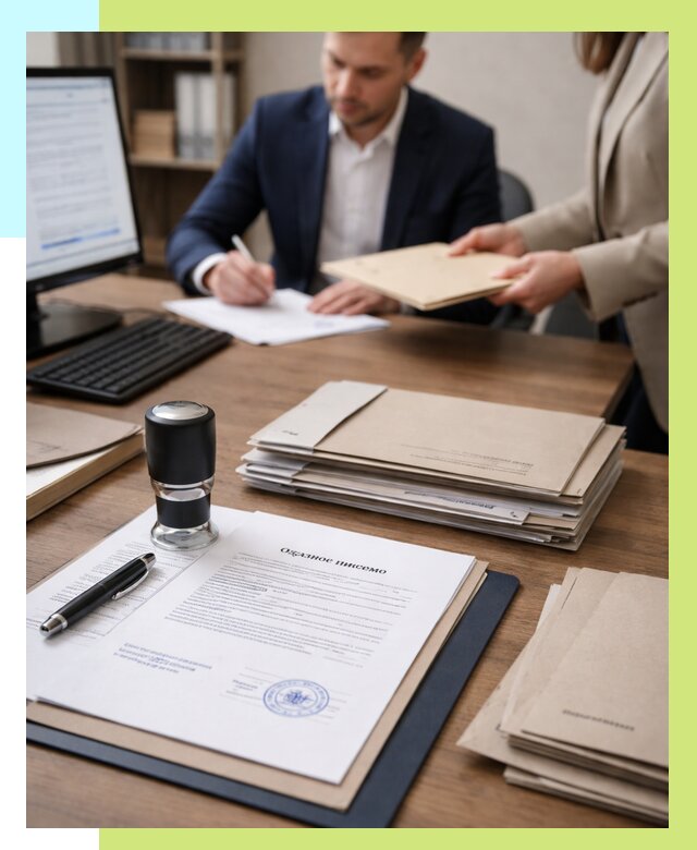 Отказное письмо для таможни в Волхове от 3140 р, Алешин-Влх