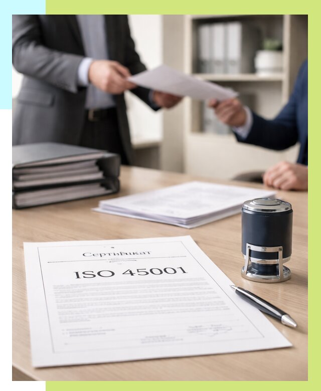 Сертификат ISO 45001 в Волхове под ключ от 47106 р. | Алешин-Влх