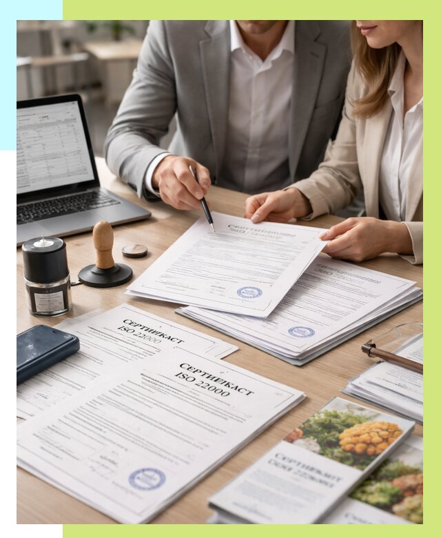 Сертификат ISO 22000 в Волхове от 41872 р. под ключ | Алешин-Влх