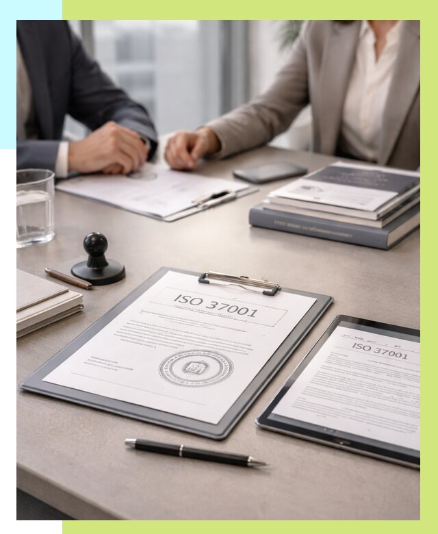 Сертификат ISO 37001 в Волхове оформить от 125616 р. Алешин-Влх