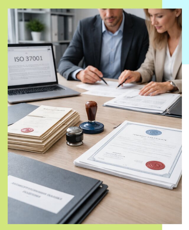 Получение сертификата ISO 37001 по системе борьбы с коррупцией в Волхове